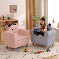 兒童沙發寶寶學坐可愛卡通小沙發座椅加長懶人沙發羊羔絨臥室