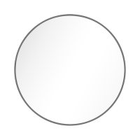 【愛麗絲仙鏡】鋁框鏡系列-圓鏡-太空灰 70x70cm