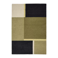 SKRIFTSPRÅK 短毛地毯, 米綠色/深藍色, 200x300 公分