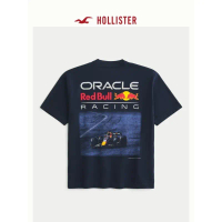 Áo Thun Cổ Tròn, In Họa Tiết Đua Xe Lấy Cảm Hứng Từ Hollister, Dành Cho Nam Và Nữ, 100% Cotton Cao C