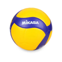 MIKASA 超纖皮製練習型排球 #5-5號球 FIVB指定球 黃藍 F