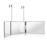 zozo 2入組 懸掛式折疊三面鏡(可懸掛門後/化妝鏡子/梳妝鏡子)