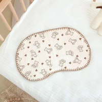 MOOZ Baby Safe Pillow For Sleeping Newborn Breathable 0-1Y Cotton Gauze Pillow Towel Piece Flat Pillow Baby Stuff for Newborns