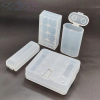 18650 Battery Storage Box 18650 Hard Case Holder Rechargeable Battery Power Bank Plastic Case Transparent