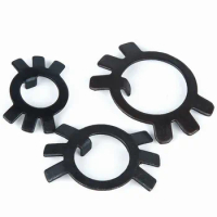 Lock Gasket Spacer GB858 M10 M12 M14 M16-M80 Black Carbon Steel Lock Washers Retaining Stop Washers For Slotted Round Nuts