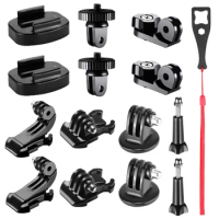 15-in-1 Action Camera Accessory Kit Compatible with GoPro Hero 6 5 4 3+ 3 2 1,SJ7000/6000,APEMAN Sony Sports DV: Tripod Mount