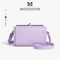 MJ MOSSDOOM Tas Wanita Bexley Bag Tas Kotak Elegan Tas Selempang Desain Kunci Warna Solid Berkualita