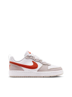 รองเท้าผ้าใบเด็กโตยูนิเซ็กส์ Court Borough Low ES GS รุ่น IQ2725-100 สี White/Rust Factor-Moon Parti