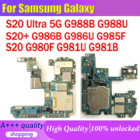 Working For Samsung Galaxy S20 Ultra 5G G988B G988U S20+5G G986B G986U G985F S20 5G G980F G981U G981B 128GB Motherboard