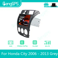 For Honda City 2006 - 2013 Grey Android Car Radio Stereo Multimedia Player 2 Din Autoradio GPS Navig