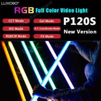 LUXCEO P120S LED RGB Video Light Wand Tube 113cm IP68 Waterproof With APP Control 3000LM 30W Studio Fill Light For Photography