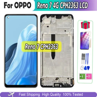 6.43"AMOLED For OPPO Reno 7 4G LCD Assembly Replacement Accessory For Oppo Reno 7 4G LCD CPH2363 Display With Frame Touch Screen