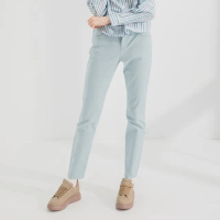 【Hang Ten】女裝-SLIM FIT修身五袋款長褲-淺藍