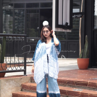 JOLIS - SETELAN TIE DYE GRADASI CARDIGAN BALI