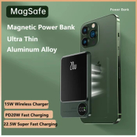 15W Magnetic Qi Wireless Charger Power Bank 10000mAh 22.5W Fast Charging for iPhone 14 13 12 11 Samsung Huawei Xiaomi Powerbank