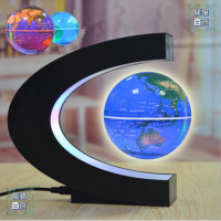 地球儀 磁懸浮地球儀6寸發光自轉夜燈辦公室桌擺件居創意