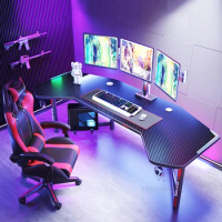 Home Office Furniture Desktop Computer Desks Luxurious Professional E-sports Table and Chair Set Multi-functional Gaming Table