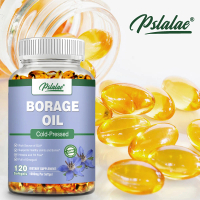 Pslalae - Minyak Borage Perasan Dingin 1000MG dan Suplemen Minyak Borage - Mengandung Omega-6 - Mend