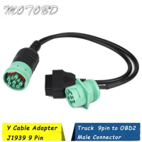 For Deutsch J1939 9pin To 16pin Truck Cable J1939 9 Pin To OBDII/OBD2 16 PIN Male Female Diagnosctic Tool Connector