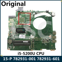 LSC Refurbished For HP PAVILION 15-P 15T-P Laptop Motherboard 782931-001 782931-601 DAY11AMB6E0 I5-5200U CPU DDR3