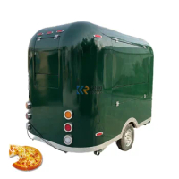 2023 Fast Food Truck Hot Dog Vending Cart Trolley Mobile Kitchen Trailer For Sale Europe CE And DOT Approved