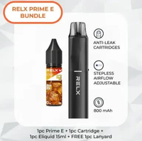 RELX Prime E Bundling Liquid 15ml (Garansi Resmi id) Black Classic bundling 15ml