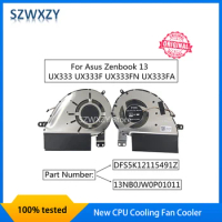 SZWXZY New CPU Cooling Fan Cooler For Asus Zenbook 13 UX333 UX333F UX333FN UX333FA DFS5K12115491Z FL6Q 13NB0JW0P01011 Fast Ship
