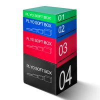Factory Direct 4 in 1 Soft Jumping Box Plyometric Plyo Box Gym Equipments Soft Plyo jump box Sets