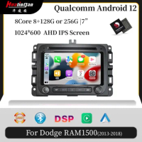 Hualingan for Dodge RAM 1500 2din Android 12 Car Multimedia DVD Stereo With Screen Receiver Radio Player GPS Navigator