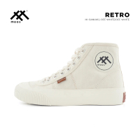 Moos Footwear Hi Retro Off White/Off White Casual Canvas Shoes Sneakers