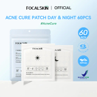 Focalskin Acne Cure Patch Pimple Spot Patch Sticker Jerawat Isi 60 Pcs (Day 30pcs & Night 30pcs)
