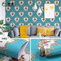 COD [ BAYAR DI TEMPAT] WALLPAPER STICKER DINDING MOTIF BATIK MEWAH COCOK UNTUK RUANG TAMU DAN KAMAR 