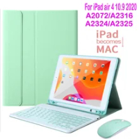 Keyboard cases for ipad air 4 case with bluetooth keyboard for ipad air 4 10.9 2020 Wireless keyboard and mouse protection Cover