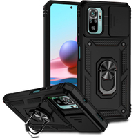 紅米note10手機殼軍工級防摔紅米Note10S保護套Redmi新款note10pro推窗滑蓋鏡頭磁吸指環支架全包創意潮外殼-Misaki精品