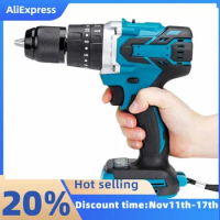 650NM 13MM Brushless Electric Drill 20+3 Torque Cordless Impact Drill Li-ion Electric Screwdriver For Makita 18v Battery