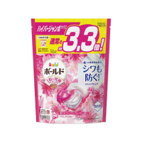 【日本P&amp;G】4D炭酸機能活性去污強洗淨洗衣精凝膠球-粉紅袋牡丹花香36顆/包(洗衣機槽防霉-平輸品)
