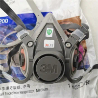 3M 6200 Half Facepiece Respirator Medium size Painting Spraying Face Gas Mask