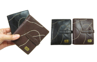 ~雪黛屋~CL 信用卡夾證件夾包100%進口牛皮活動型證件透明夾穿釦型主袋WJFP6549