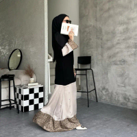 JEMA dress abaya BY ZH/ Dress Hitam/ Abaya Hitam/ Abaya Arab