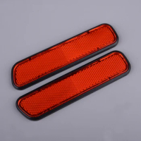 1 Pair Universal Fender Side Reflector Reflective Sticker Marker for Car Trailer Motorcycle Red Plastic