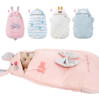 【JoyNa】新生兒感溫睡袋 加厚純棉包巾 抱被動物睡袋