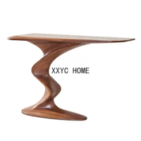 Modern Chinese Walnut Console 1.4 M Welcome Table Special-Shaped Console Tables Altar Side View Table