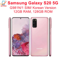 Samsung Galaxy S20 5G G981N 6.2" ROM 128GB RAM 12GB Exynos 990 NFC Triple Rear Camera Octa Core Original Android Cell Phone