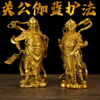 黃銅韋陀銅像韋陀菩薩擺件鎮宅護宅韋陀伽藍護法佛像關公韋陀門神