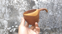 Kuksa Ulir Kayu Jati Buscraft Cup Coffee Mug