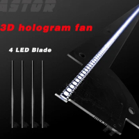65cm3D hologram display 3D LED Fan WIFI App control bluetooth holographic advertising light hologram fan hologram rotate imaging