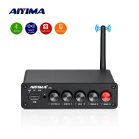 AIYIMA Bluetooth Subwoofer Amplifiers TPA3116 2.1 HiFi Power Amplicador Sound Amplifier Audio USB Amplify 50Wx2+100W B01 A03