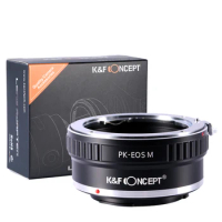 K&amp;F Concept PK to EOS M Lens Adapter Pentax K Mount Lens to Canon EOS M for Canon M1 M2 M3 M5 M6 M50 M100