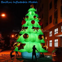 6M/19.6FT Giant Inflatable Illuminous Christmas Tree with White LED Light Event Outdoor Interior Xmas Ornament Decoration