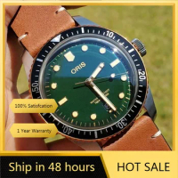2024 Oris Divers Sixty-Five Automatic Quartz Delicate Three Hand Dial 40MM Fashion Casual Green Black Luminous Belt Men's Watch